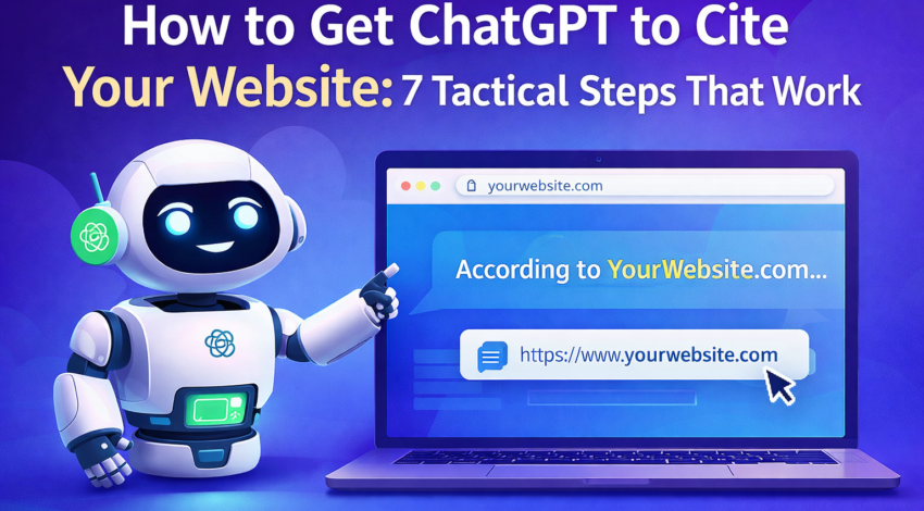 How to Get ChatGPT to Cite Your Website: 7 Tactical Steps That Work